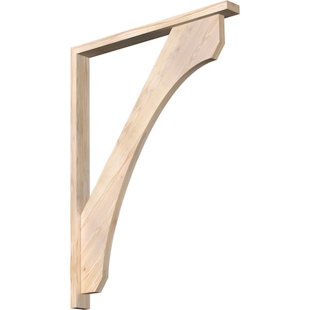 Ekena Millwork Legacy Block Smooth Bracket w/ Offset Brace, Douglas Fir, 3 1/2"W x 36"D x 48"H BKT0402X36X48LEC05SDF